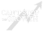 White text reads "CAN'T STOP THE GROWTH" over a rising arrow graph, reflecting the unstoppable progress fueled by effective Home Service Digital Marketing.